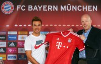 FUSSBALL 1. Bundesliga 2013/2014: FC Bayern Muenchen stellt Mario Goetze vor