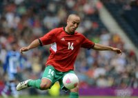 FUSSBALL Olympia 2012 Maenner: Houssine KHARJA (Marokko)