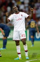 Fussball champions League  2013/2014: JUBEL Mario Balotelli (AC Mailand)