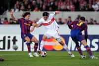 FUSSBALL  International CHL 09/10 : VfB Stuttgart -  FC Barcelona