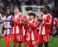 Fussball 1. Bundesliga  Saison  2025/2026  25. Spieltag FC Bayern Muenchen -  Borussia Moenchengladbach