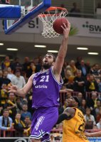 Basketball 1. Bundesliga 14/15 Hauptrunde:  Walter Tigers Tuebingen - BG Goettingen