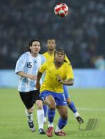 FUSSBALL  Olympia 2008   Halbfinale  Maenner   Argentinien - Brasilien