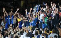 Fussball Champions League Finale: Inter TEAMFOTO mit Pokal