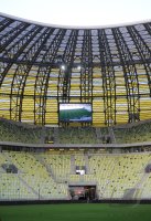 Fussball International EM 2012 : Uebersicht der PGE Arena , EM Stadion von Danzig