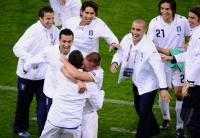 FUSSBALL EURO 2008: Frankreich - Italien,  JUBEL Italien