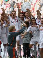 Fussball 1.Bundesliga JUBEL  FC Bayern Muenchen