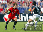 Fussball Bundesliga: Hannover 96 - 1860 Muenchen, Zweikampf