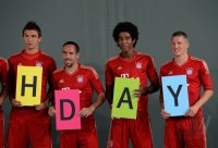 Fussball 1. Bundesliga 2012/2013:  Fototermin beim  FC Bayern Muenchen