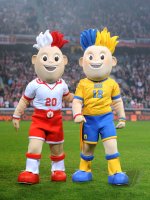 Fussball International:  MASKOTTCHEN zur EURO 2012 in Polen und der Ukraine