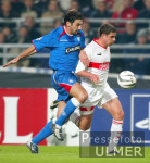 Fussball UCL: Stuttgart - Glagow, Zweikampf