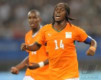 FUSSBALL  Olympia 2008  Peking  Vorrunde Elfenbeinkueste - Argentinien