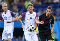 FUSSBALL WM 2018 Vorrunde Island - Kroatien