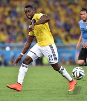 FUSSBALL WM 2014, Achtelfinale: Kolumbien - Uruguay