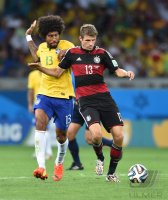 FUSSBALL WM 2014, HALBFINALE: Brasilien - Deutschland