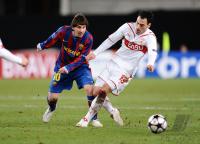 FUSSBALL  International CHL 09/10 : VfB Stuttgart -  FC Barcelona