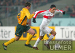 Fussball Uefa-Cup: VfB Stuttgart - Celtic Glasgow, Jubel Lambert