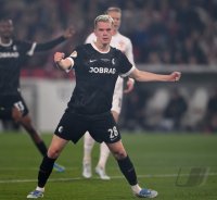 Fussball DFB Pokal  Halbfinale  2025/2026  23.04.2026VfB Stuttgart - SC Freiburg , JUBEL, JUBELT, JUBELN, OPTIMISTISCH, FREUDE, FREUEN, POSITIV, POSITIVE EMOTION, POSITIVE EMOTIONEN,