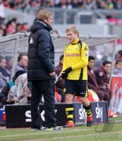 Fussball 1. Bundesliga : Trainer Juergen Klopp mit Jakub  KUBA Blaszczykowski (BVB)