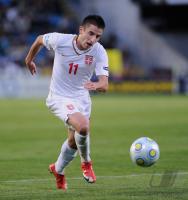 Fussball U 21 EM 2009:  Milan Smiljanic  (Serbien)