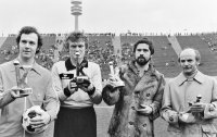 Fussball Ehrung Beckenbauer, Maier, Mueller, Cramer