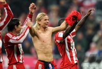 Fussball 1. Bundesliga : JUBEL Anatoliy Tymoshchuk (FC Bayern Muenchen)