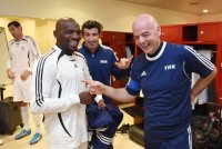 FIFA Praesident Gianni Infantino (Schweiz) erster Tag im Home of Fifa