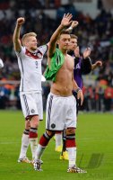 FUSSBALL WM 2014, ACHTELFINALE: JUBEL Deutschland
