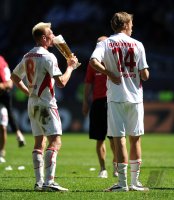 2. Fussball Bundesliga : AUGSBURG JUBEL NACH DEM AUFSTIEG IN DIE ERSTE 1. BL