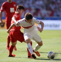 Fussball  1. Bundesliga  13/14: VfB Stuttgart - Bayer Leverkusen