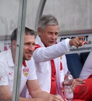 FUSSBALL 1. Bundesliga 2014/2015:  Trainer Armin Veh (VfB Stuttgart)