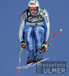 Ski Alpin;  Abfahrt Herren  Wengen Start Max Rauffer (GER) im Hintergrund Eiger, Moench, Jungfrau