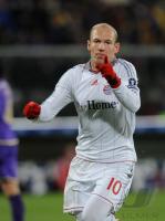 FUSSBALL  International CHL 09/10 : JUBEL ROBBEN (FC Bayern  Muenchen)