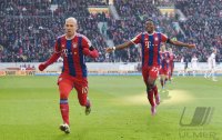 Fussball 1. Bundesliga Saison 14/15: JUBEL Arjen Robben (FC Bayern Muenchen)