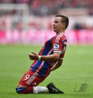 Fussball 1. Bundesliga Saison 14/15: JUBEL Mario Goetze (FC Bayern Muenchen)