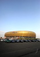 Fussball International EM 2012 : Uebersicht der PGE Arena , EM Stadion von Danzig