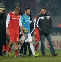 Fussball DFB Pokal Achtelfinale 13/14 : Enttaeuschung  1. FC Union Berlin