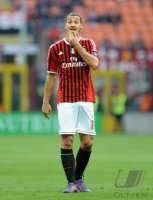 FUSSBALL SERIE A:  Jubel Zlatan Ibrahimovic (AC Mailand)