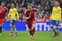 Fussball International CHL Saison 13/14: JUBEL Bastian Schweinsteiger (FC Bayern Muenchen)
