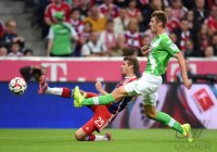 Fussball 1. Bundesliga Saison 14/15: FC Bayern Muenchen - VfL Wolfsburg