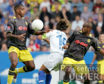 Fussball 1. Bundesliga: Bochum - Dortmund, Zweikampf