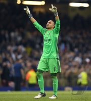 Fussball Champions League Finale 2017: JUBEL Torwart Keylor Navas (Real Madrid)