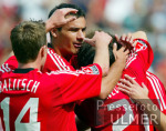 FUSSBALL 1. Bundesliga  Leverkusen - Hannover, Jubel