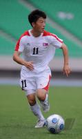 FUSSBALL INTERNATIONAL:  Mun In Guk  (Nordkorea)
