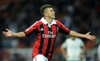 FUSSBALL SERIE A:  Jubel Stephan El Shaarawy (AC Mailand)