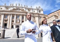 Fussballer Ricardo Quaresma (Portugal) in Rom bei der Generalaudienz von Papst Franziskus I.