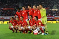 Fussball International EM 2012 Qualifikationsspiel:  Oesterreich Teamfoto