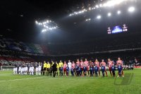 Fussball CHL  Saison 2010/2011: Team Aufstellung vor dem Spiel  im SAN SIRO Stadion