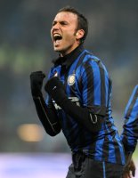 FUSSBALL SERIE A:  Jubel Giampaolo Pazzini (Inter Mailand)