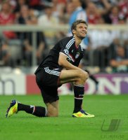 Fussball CHL  Saison 2011/2012:  Thomas Mueller (FC Bayern Muenchen)